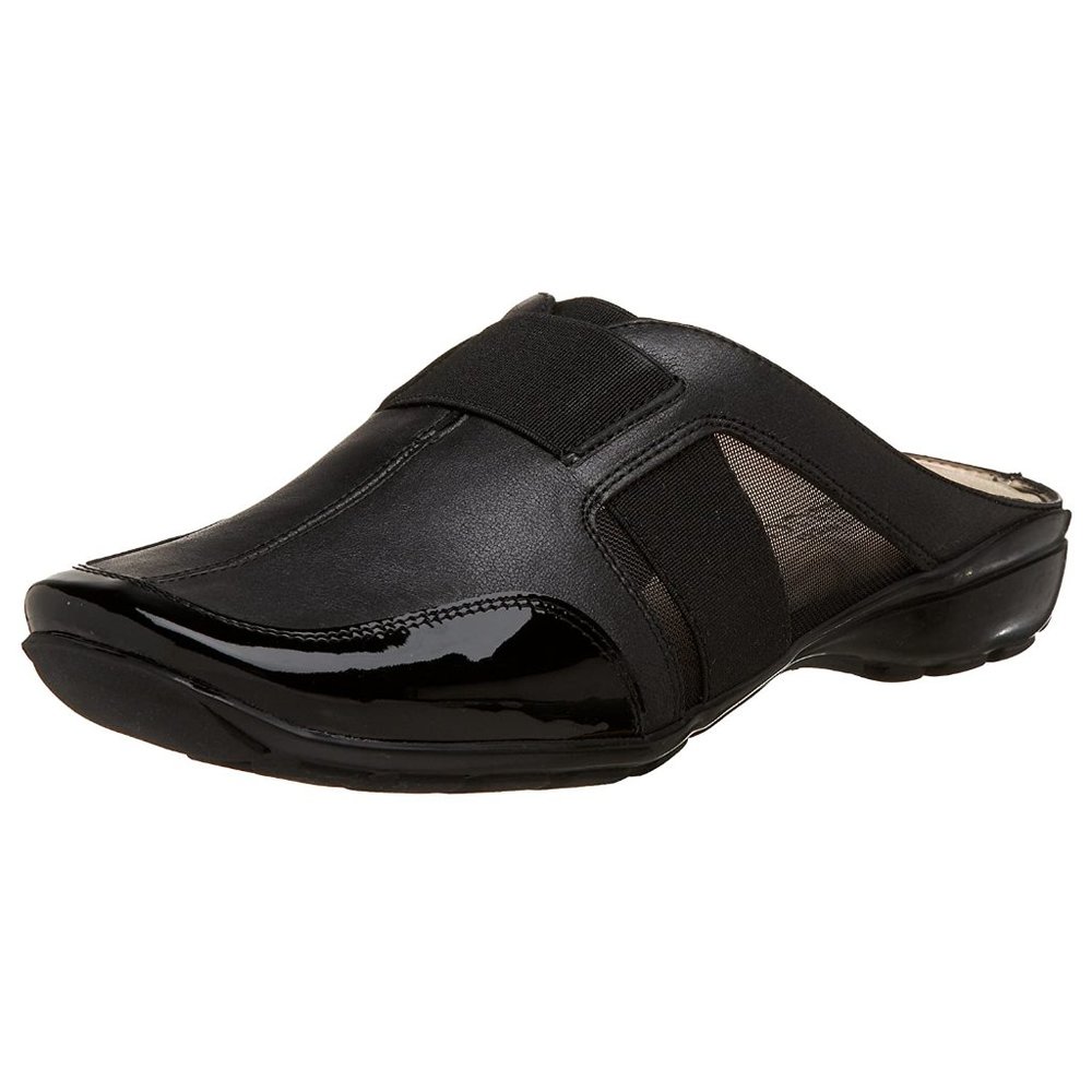 Sesto Meucci Halette Mule Black Pearl 10.5M NIB